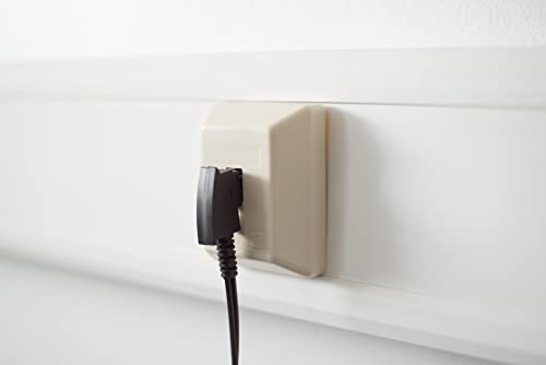 PADCR 20cm Y Telefon-Kabel Adapter Doppelstecker Verteiler Splitter Weiche universal, 1 Eingang: TAE-F Stecker männlich auf 2 Ausgänge: TAE-F Buchse Kupplung weiblich, Schwarz