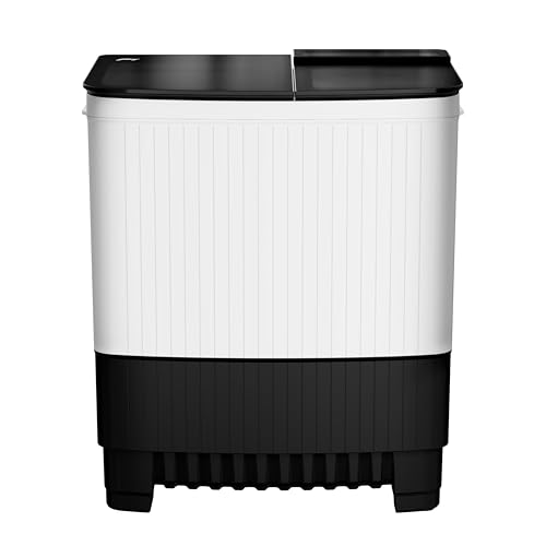 Image of Godrej 9 Kg Semi Automatic 5 Star Rating with 5 Years Warranty, Toughened Glass Lid, Magic Lint Filter Washing machine (WSEDGE ULT 90 5.0 DB2 ME WHBK)