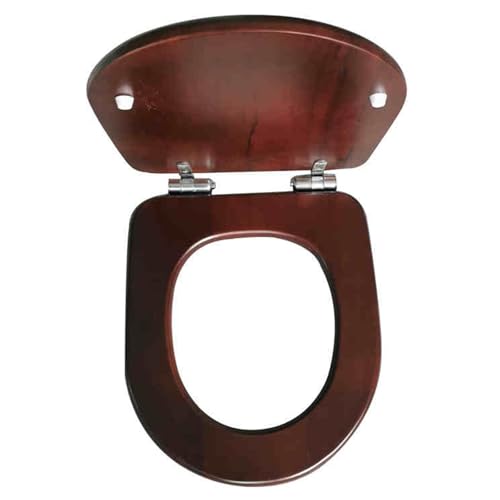 Abattant de toilette en bois en U stable avec charnière réglable