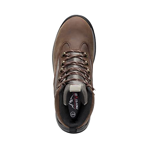 Image of NORTIV 8 Steel Toe Work Boots for Men Waterproof Slip Resistant Safety Construction Boots