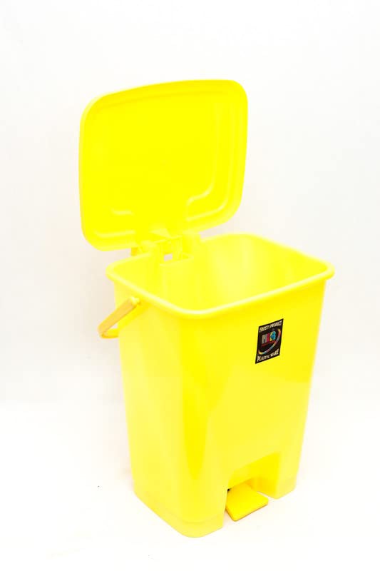 KKR Industries Rectangular Plastic Dustbin with Pedal for Indoor ...