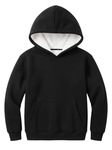 Cooraby Kids Sherpa Lined Fleece Hoodie