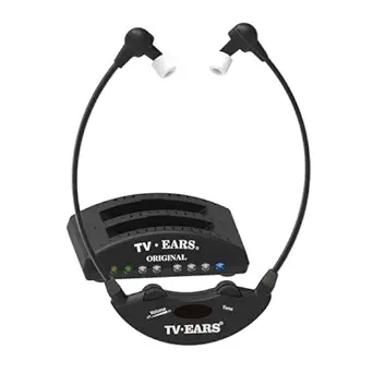 TV Ears Improved Original Wireless Headset System for TV, Hearing Assistance Headphones for Seniors & Hard of Hearing