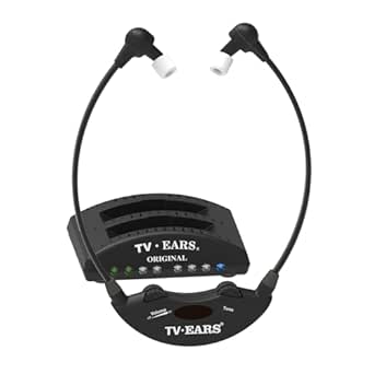 TV Ears Improved Original Wireless Headset System for TV, Hearing Assistance Headphones for Seniors & Hard of Hearing