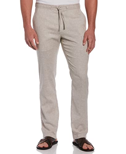 Cubavera Men's L/V/E Dstring Mini Stripe Pant Drawstring, Chinchilla, XX Large