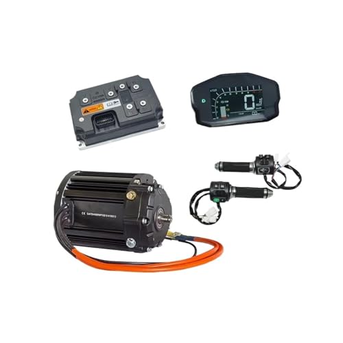 Hub Motor QS138 4KW High-Speed Mid Drive Motor 1:2.35 Gearbox with EM260 Controller(Combo 2)