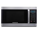 Farberware Professional FMO16AHTPLB 1.6 Cu. Ft. 1100-Watt Microwave Oven with Smart Sensor Cooking Technology and Blue LED Lighting, Stainless Steel