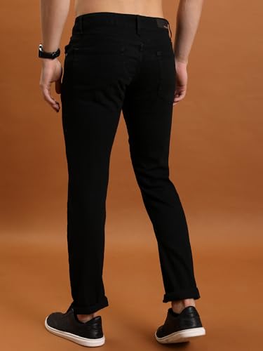 Image of Highlander Men's Straight Fit Jeans | Mid Rise | Stretchable | Designed for Comfort & Ease of Movement| Jeans for Man
