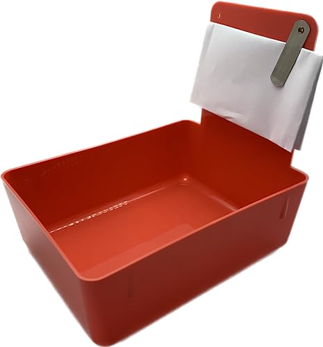 Dental Lab Pan Red 12/Box Quality Color Coded Organization