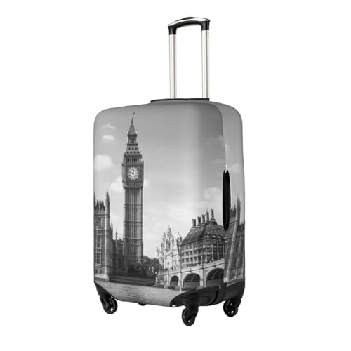 London Print Suitcase Cover Luggage Protector Washable Elastic Fashionable Travel Gear Cover2