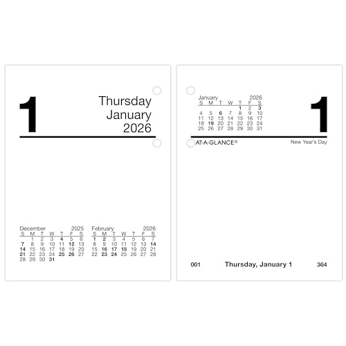 Recharge calendrier de bureau 2026 pour ne plus oublier vos rendez-vous quotidiens 7,6x9,5cm