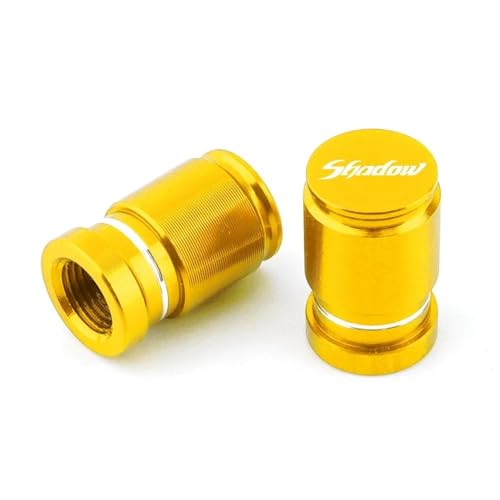 Capuchon de valve de moto en aluminium CNC or pour Honda Shadow VT
