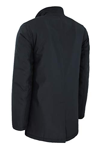 Chaqueta parka de hombre contra el frío invernal abrigo informal negro Evoga #A1 XXXL 5