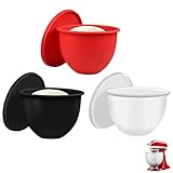 Silicone Liners for Tilt-Head 5 Qt Mixers,Kitchen Helper Baking and Cooking, mixer attachments,Silicon Bowl Liner Für Mixer, Replacement Mixer Bowls No Longer Needed (Red)