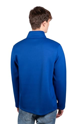 Ultra Game Men's Quarter Zip Fleece Pullover Sweatshirt with Zipper Pockets3