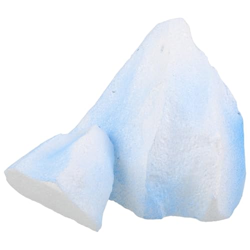 SHINEOFI 2 Piezas Decoración de Acuario Iceberg de Espuma 10 Cm y 20 Cm, Accesorio Mini Iceberg para Fotografía y Dioramas, Adorno Realista para Peceras y Decoración de Mesa