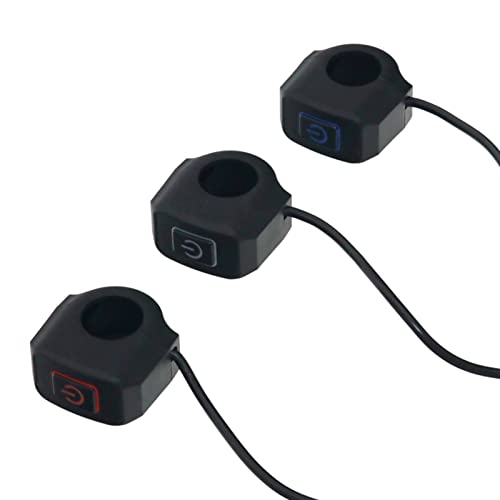Commutateur de guidon 22mm moto universel interrupteur de commande klaxon phare et alimentation