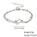 UNIFT Africa Map (Layered) Bracelet For Women Stainless Steel Hollow Out Charm (Double Layer) Bracelet Adjustable Africa Map Continent Jewelry (silver 1, Stainless Steel)