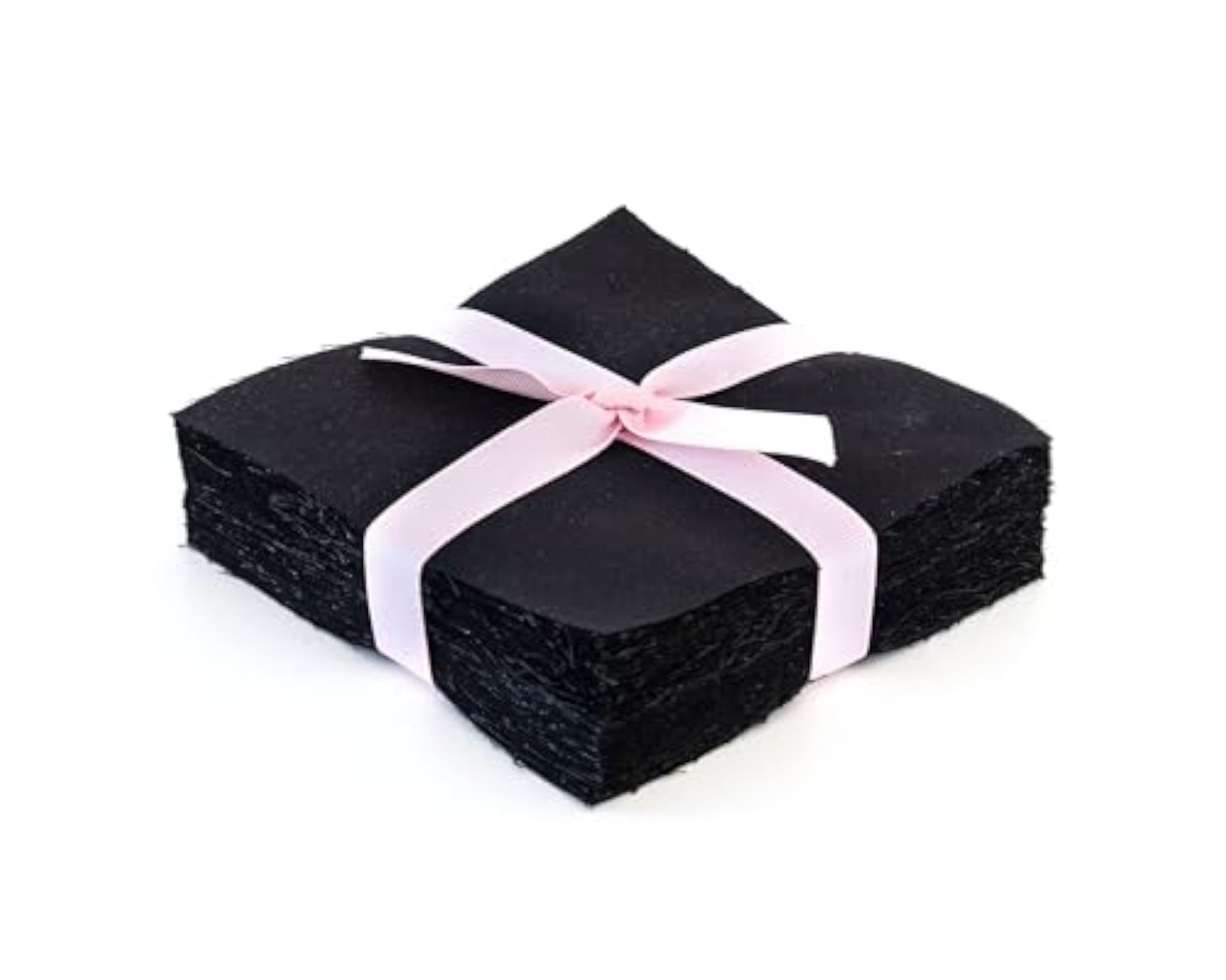 100pcs 5In Squares Pure Black Pre Cut Charm Pack