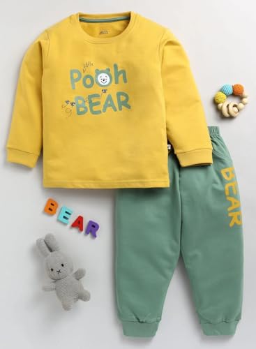 Image of R.G Kids Clothes for Boys | Full Sleeve Round Neck Cotton Tshirt and Pants Baby Boy Dress | Lightweight, Breathable Fabric Kids Dress Clothing Set