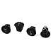 New Lon0167 SPST ON-Off Featured 2 Position 2pole Reliable Efficacy Round Head Rocker Switch Black 4Pcs(id:0c6 92 50 a3a)
