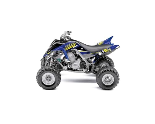 Kit déco Yamaha 700 Raptor jaune Flow vinyle adhésif haute résistance