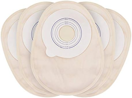 OSTUPMED 20Pcs Ostomy Bags with Closed End Ostomy Drainable Pouches One Piece System for Colostomy Ileostomy Stoma Care Cut-to-Fit (1 1/2" to 2 3/8")