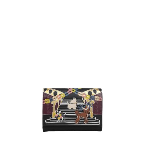 Portefeuille Radley London Party Pals femme cuir noir portefeuille rabat taille M