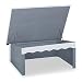 Relaxdays Mowing Robot Garage Made of Wood, Weatherproof Roof, Hinged, HxWxD 46x108x82 cm, Shelter for Lawn Mowers, Grey