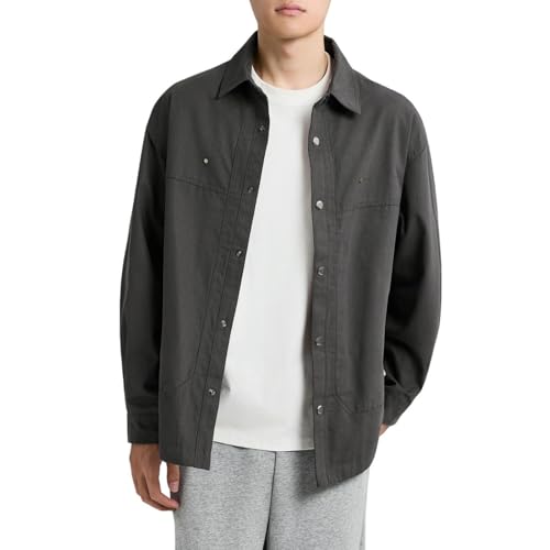 Veste de travail en coton authentique avec finitions soignées