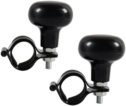 TOCAVE Woodgrain Steering Wheel Spinner Knob - Car Suicide Handle Knob Ball- Universal Wheel Accessories Arthritis Handicap Spinner (Blackwood 2-Pack)