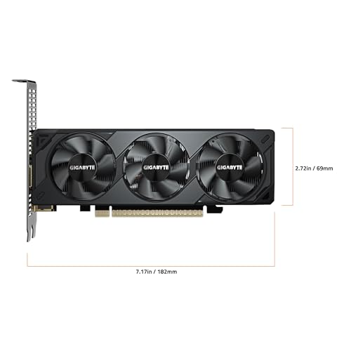 Image of GIGABYTE GeForce RTX 5060 OC Low Profile 8G Graphics Card, by NVIDIA, 8GB 128-bit GDDR7, PCIe 5.0, Supports up to 4 displays, DisplayPort & HDMI - Video Output Interface, GV-N5060OC-8GL Video Card
