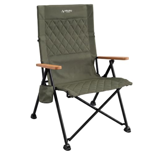 ARURU chaise camping inclinable adulte robuste 2 pack dossier ajustable