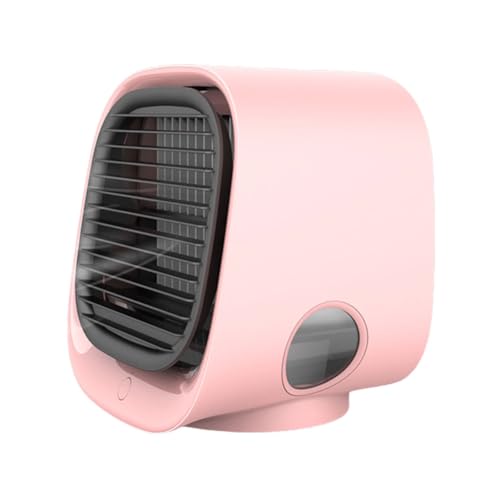 Ventilador de escritorio con agua enfriadora de aire para enfriamiento 3 velocidades Ventilador personal para el hogar (rosa) Ventilador de escritorio con agua enfriadora de aire para enfriamiento 3 velocidades Ventilador personal para el hogar (rosa)