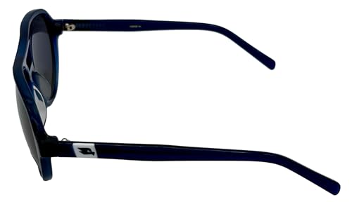 Mens Navy Plastic Aviator Rxable Sunglass Smoke Lens 2002 23