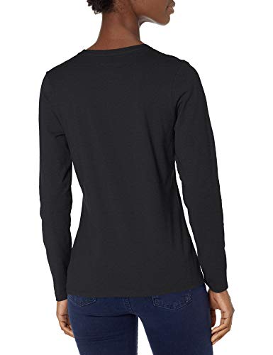 Hanes Women's Long Sleeve Tee, Ebony, X-Large