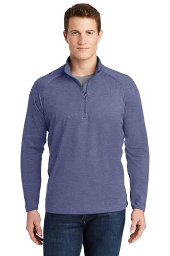 SPORT-TEK Men's Sport Wick Stretch 1/2 Zip Pullover