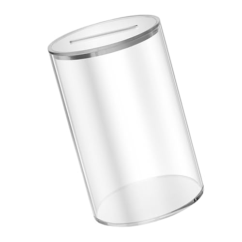 Solide Münzbanken, durchsichtiges Schweinchen für Fortschrittsüberwachung, perfektes Geschenk für Sparer, Kinder und Erwachsene, Acrylgeld