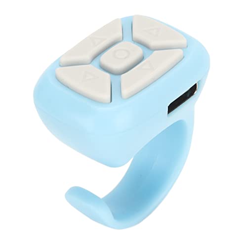 GLOGLOW Phone Remote Control Shutter, Sensitive Multifunctional Smart Phone Remote Control Page Turner for Reading Novels (Blue)