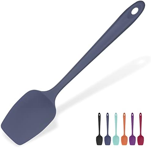 Heat Resistant Large Silicone Spatula: U-Taste 315 Heat Proof Non-Stick Flexible Seamless Scraper, Baking Cooking Silicon Kitchen Utensil with Nylon Core for Mixing Stirring Scraping (29cm, Black)