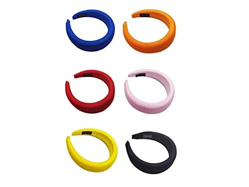 Thick Velvet Headband Padded Headbands Velvet Sponge Thick Hairbands For Women Girls DIY Hair Accessories 6pcs