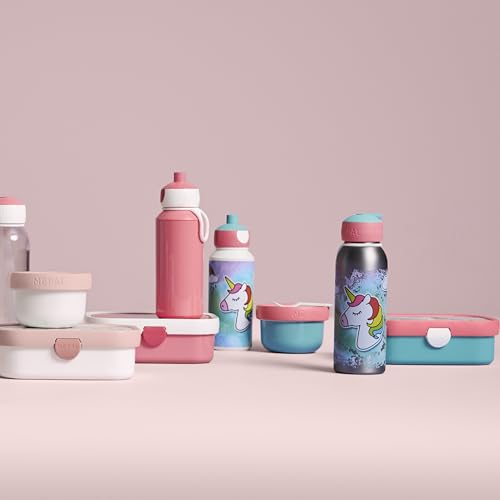Mepal - Lunch-Set Campus - Lunch-Set für Kinder mit Pop-up Trinkflasche & Lunch Box - Lunch-Set für die Schule oder unterwegs - Spülmaschinenfest & BPA-frei - 400 ml + 750 ml - Frozen 2