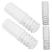 Beaupretty 12pcs Threaded Handle Adapter Tips for Broom Extension Poles Connection for Mops and Cleaning Tools Easy to Install Compatible Rods