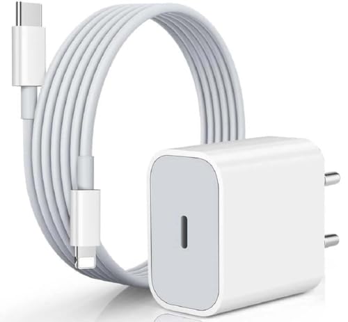 Image of 20W Original Adapter Charger Compatible With iPhone 14 /14 Plus Pro Max /13 Pro Max /13 Mini /11 /12 /X Series Pd Fast Type C Charger Adapter With Charging Data Cable With 6 Months Warranty
