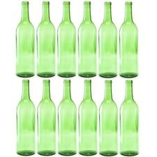 750 mL Green Wine Bottles, Cork Finish