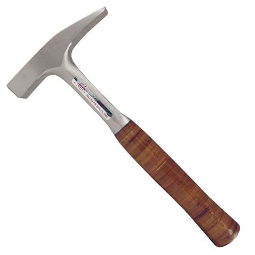 Malco SH3 18 oz Sheet Metal Setting Hammer – One-Piece Forged I-Beam, Beveled Face & Pein, Leather Grip...