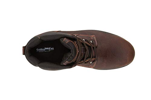 4017T 6" Men's Comfortable Steel Toe Industrial Construction Safety Work Boots, Brown3