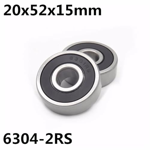 Roulement à billes 6304-2RS étanche dimensions 20 x 52 x 15 mm - 2