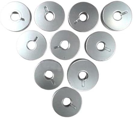 Cutex 10 Aluminum Bobbins Pfaff 138, 238, 437, 438 Zig-zag Machines Compatible Part Number #91-168144-05