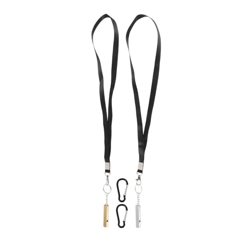 Toddmomy 2sets Emergency Whistle Set with Lanyard Survival Whistles for Hiking Boating Camping Fishing and Outdoor Activities Loud Safety Signal for Convenient Access